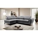 Eltap Noble Corner Pull-Out Sofa 201x255x100cm, Grey (CO-NOB-LT-06SO)