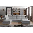 Eltap Evanell Corner Pull-Out Sofa Cover 216x336x102cm, Grey (Evl_32)