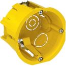 Schneider Electric IMT351501 Flush Mounting Box Round, 71x71x46mm, Yellow
