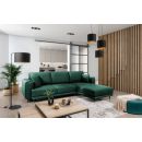 Eltap Dalia Cloud Corner Pull-Out Sofa 190x289x95cm, Green (CO-DAL-RT-35NU)