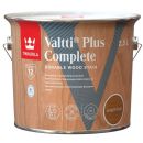 Tikkurila Valtti Plus Complete Wood Stain for Exterior Surfaces, Matte, Semi-Transparent Brown (Amber Teak)