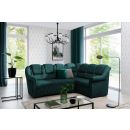 Eltap Lord II Dora Corner Pull-Out Sofa 190x243x105cm, Green (LII_092)