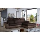 Eltap Trevisco Monolith/Monolith Corner Pull-Out Sofa 216x272x100cm, Brown (Tre_31)