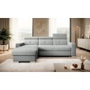 Eltap Fresia Vero Corner Pull-Out Sofa 176x247x104cm, Grey (CO-FR-LT-04VER)