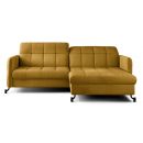 Eltap Lorelle Monolith Corner Pull-Out Sofa 160x225x105cm, Yellow (Lore_06)