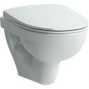 Laufen Pro Nordic Wall Hung Toilet Bowl with Horizontal Outlet (90°), Without Seat, White (H8209580000001)