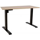 Home4You Ergo Electric Height Adjustable Desk 140x70cm, Black/Walnut (K186865)