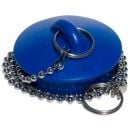 Aniplast Plug 32mm for Siphon 1 1/4" with Chain Blue/Grey (83463)