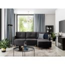 Eltap Roxi Loco Corner Pull-Out Sofa 165x240x90cm, Grey (CO-ROX-U-05LO)