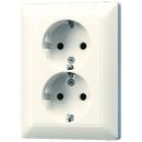 Jung Schuko Surface-Mounted Socket Outlet 2-Pole with Earth Contact and Cover