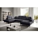 Eltap Bretan Softis Corner Sofa 205x350x107cm, Black (CO-BRE-LT-11SOF)