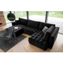 Eltap Bonito Loco Corner Pull-Out Sofa 175x350x92cm, Black (CO-BON-LT-10LO)