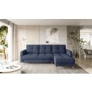 Eltap Roxi Poco Corner Pull-Out Sofa 165x240x90cm, Blue (CO-ROX-U-40PO)