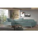 Eltap Lacante Savoi Corner Pull-Out Sofa 202x354x92cm, Blue (CO-LAC-LT-100SAV)