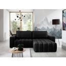 Eltap Bonett Solar Corner Pull-Out Sofa 175x250x92cm, Black (Bon_64)