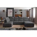 Eltap Evanell Dora Corner Pull-Out Sofa 216x336x102cm, Grey (Evl_59)