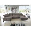 Eltap Neviro Loco Corner Sofa 201x350x77cm, Grey (CO-NEV-LT-04LO)