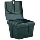 Sand container with lid lock mechanism 150L, green