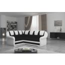 Eltap Lord II Sawana/Soft Pull-Out Corner Sofa 55x243x105cm, Black (LII_020)