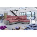 Eltap Loreto Monolith/Monolith Corner Pull-Out Sofa 60x260x102cm, Pink (Lor_24)