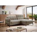 Eltap Lorelle Inari Corner Pull-Out Sofa 160x225x105cm, Beige (Lore_147)