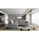 Eltap Lanvin Flores Corner Pull-Out Sofa 210x260x93cm, Grey (CO-LAN-LT-04FL)