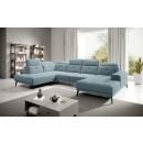 Eltap Bretan Savoy Corner Sofa 205x350x107cm, Blue (CO-BRE-LT-100SAV)