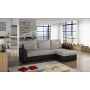 Eltap Livio Berlin/Soft Corner Pull-Out Sofa 57x237x90cm, Grey (LIV16)