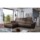 Eltap Trevisco Monolith/Monolith Corner Pull-Out Sofa 216x272x100cm, Brown (Tre_05)