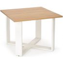 Halmar Cross Coffee Table, 67x67x50cm Light Brown, White (V-PL-CROSS-LAW-DĄB ZŁOTY/BIAŁY)