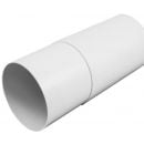 Europlast Ventilation Telescopic Round Duct A150T-0.3 with 0.3-0.5m Length D150mm White