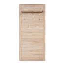 Black Red White Pie wall-mounted clothes hanger Go 24.6x90x195.3cm, Oak (M129-PAN/20/9-DSO)