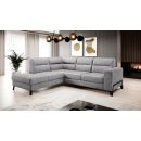 Eltap Cassara Cloud Corner Pull-Out Sofa 237x277x100cm, Grey (CO-CAS-LT-03NU)