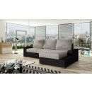 Eltap Black Berlin/Soft Corner Pull-Out Sofa 165x245x90cm, Grey (Ng15)