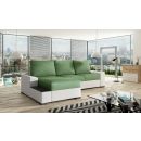 Eltap Black Soro/Soft Corner Pull-Out Sofa 165x245x90cm, Green (Ng42)