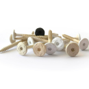 Akustisko plātņu montāžas skrūves Cewood WP, baltas, 250gb.