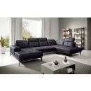 Eltap Bretan Softis Corner Sofa 205x350x107cm, Black (CO-BRE-RT-11SOF)