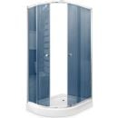 Gotland Eco 80x100cm H=195cm LP-292-100 R Semi-Circular Shower Enclosure (With Shelf) Chrome Right, (391680)