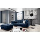 Eltap Bellis Extendable Sofa 220x90x83cm Universal Corner, Blue (SO-BEL-40LO)