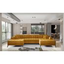 Eltap Vertizo Cloud Corner Pull-Out Sofa 170x350x93cm, Yellow (CO-VER-UV-45NU)