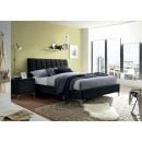 Signal Mirage Velvet Double Bed 160x200cm, Without Mattress, Black