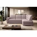 Eltap Siber Gojo Corner Pull-Out Sofa 186x270x93cm, Pink (CO-SIB-RT-101GO)