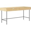 Home4You Bassel Writing Desk 120x60x75cm, Oak/Black