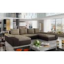 Eltap Marino Berlin/Soft Corner Pull-Out Sofa 53x363x88cm, Beige (MA06)