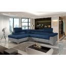 Eltap Eridano Monolith/Monolith Corner Pull-Out Sofa 202x275x90cm, Blue (ERI_53)