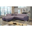 Eltap Porto Soro/Corner Pull-Out Sofa 65x278x74cm, Pink (P52)