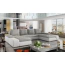 Eltap Marino Berlin/Soft Corner Pull-Out Sofa 53x363x88cm, Grey (MA04)