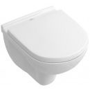 Villeroy & Boch O.novo Wall-Mounted Toilet Bowl, (Soft Close with QR) Seat, White (5660H101)