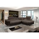 Eltap Eridano Monolith/Monolith Corner Pull-Out Sofa 202x275x90cm, Brown (ERI_21)