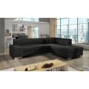 Eltap Porto Sawana Corner Pull-Out Sofa 65x278x74cm, Black (P59)